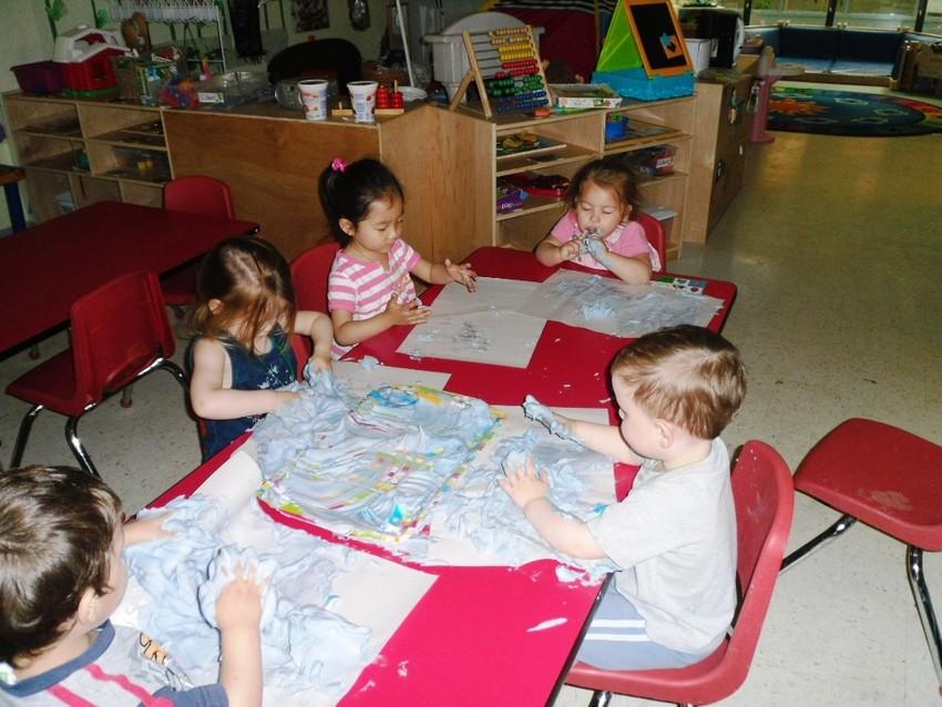 Whipped colour mixing